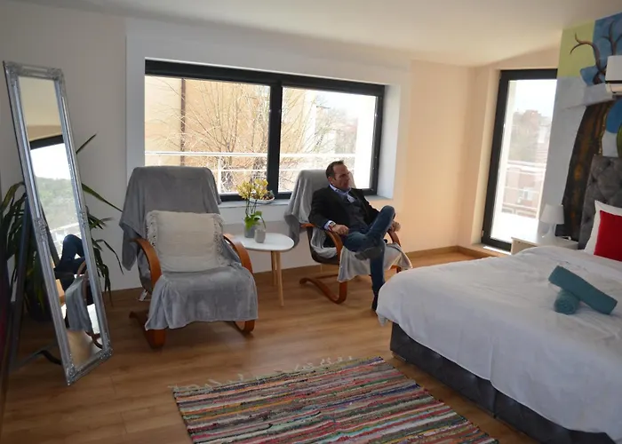 公寓 Artistic Loft With Amazing View