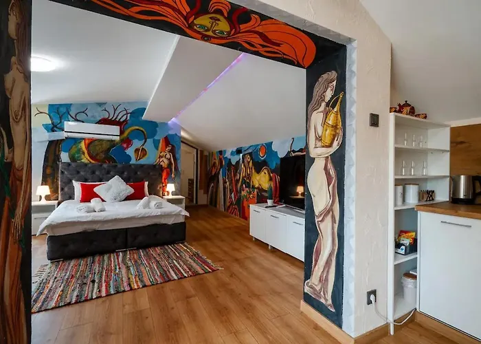 公寓 Artistic Loft With Amazing View 普罗夫迪夫